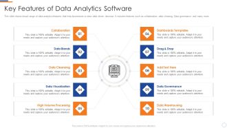 Business Intelligence And Big Key Features Of Data Analytics Software Guidelines PDF