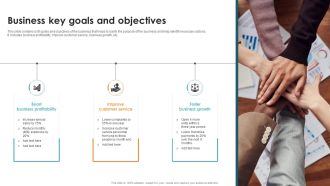 Business Key Goals And Objectives Ppt PowerPoint Presentation Gallery Graphics PDF