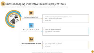 Business Managing Innovative Business Project Tools Ppt File Graphics Example PDF