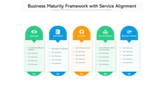 Business Maturity Framework With Service Alignment Ppt PowerPoint Presentation Gallery Vector PDF