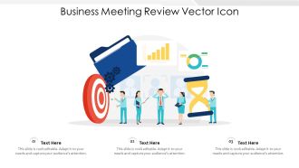 Business Meeting Review Vector Icon Ppt Show Slides PDF