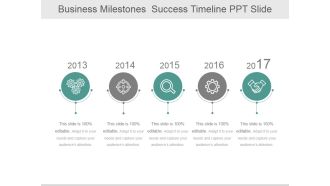 Business Milestones Success Timeline Ppt PowerPoint Presentation Picture