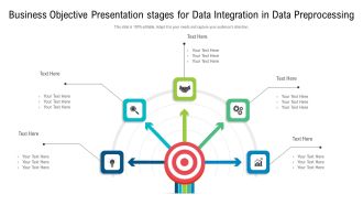 Business Objective Presentation Stages For Data Integration In Data Preprocessing Slides PDF