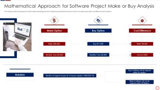 Business Operation Modeling Approaches Mathematical Approach For Software Project Make Template PDF