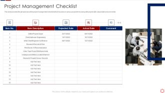 Business Operation Modeling Approaches Project Management Checklist Topics PDF