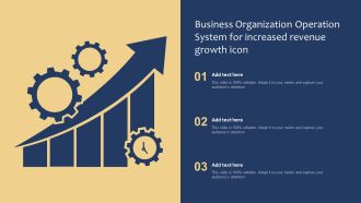 Business Organization Operation System For Increased Revenue Growth Icon Infographics PDF
