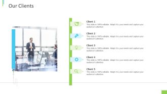 Business Overview PPT Slides Our Clients Ppt Outline Layout PDF