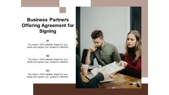 Business Partners Offering Agreement For Signing Ppt PowerPoint Presentation File Graphic Images PDF