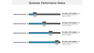 Business Performance Status Ppt PowerPoint Presentation Model Professional