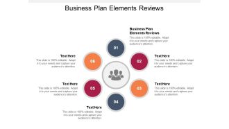 Business Plan Elements Reviews Ppt PowerPoint Presentation Model Guidelines Cpb Pdf