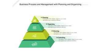 Business Process And Management With Planning And Organizing Ppt PowerPoint Presentation Gallery Slide Download PDF