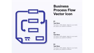 Business Process Flow Vector Icon Ppt PowerPoint Presentation Layouts Display