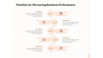 Business Process Performance Measurement Timeline For Measuring Business Performance Summary PDF