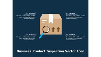 Business Product Inspection Vector Icon Ppt PowerPoint Presentation Outline Picture PDF