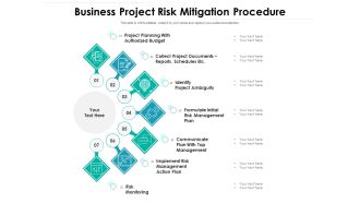 Business Project Risk Mitigation Procedure Ppt PowerPoint Presentation Visual Aids Background Images PDF