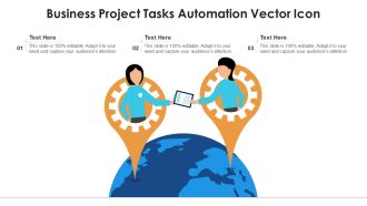 Business Project Tasks Automation Vector Icon Ppt PowerPoint Presentation Gallery Inspiration PDF