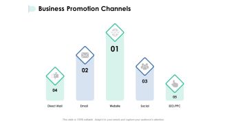 Business Promotion Channels Ppt PowerPoint Presentation Icon Outline