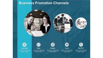 Business Promotion Channels Ppt PowerPoint Presentation Inspiration Vector