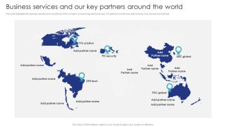 Business Services And Our Key Partners Around The World Graphics PDF