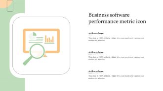 Business Software Performance Metric Icon Demonstration PDF
