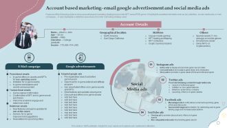 Business Strategy And Promotional Approach For Multiplayer Oriented Mobile Game Account Based Marketing Email Google Topics PDF
