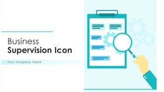Business Supervision Icon Direction Ppt PowerPoint Presentation Complete Deck With Slides