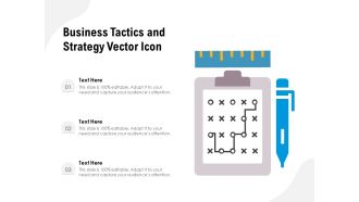 Business Tactics And Strategy Vector Icon Ppt PowerPoint Presentation Gallery Introduction PDF