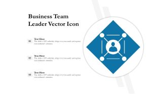 Business Team Leader Vector Icon Ppt PowerPoint Presentation Professional Deck PDF