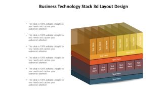 Business Technology Stack 3D Layout Design Ppt PowerPoint Presentation Backgrounds PDF