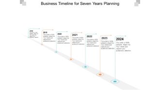 Business Timeline For Seven Years Planning Ppt Powerpoint Presentation Summary Introduction
