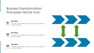 Business Transformation Processes Vector Icon Ppt PowerPoint Presentation Icon Summary PDF