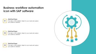 Business Workflow Automation Icon With SAP Software Clipart PDF