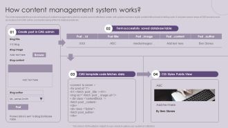 CMS Deployment To Increase How Content Management System Works Summary PDF