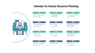 Calendar For Human Resource Planning Ppt PowerPoint Presentation Model Vector