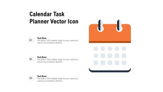 Calendar Task Planner Vector Icon Ppt PowerPoint Presentation Portfolio Aids PDF