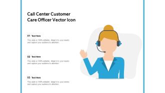 Call Center Customer Care Officer Vector Icon Ppt PowerPoint Presentation File Design Templates PDF