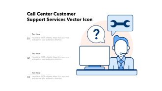 Call Center Customer Support Services Vector Icon Ppt PowerPoint Presentation Background Images PDF
