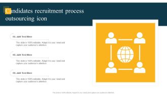 Candidates Recruitment Process Outsourcing Icon Brochure PDF