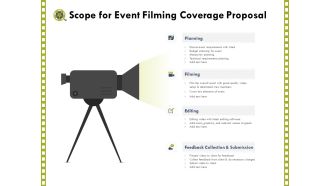 Capture Business Events Scope For Event Filming Coverage Proposal Ppt Gallery Design Templates PDF