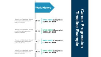 Career Progression Timeline Example Ppt PowerPoint Presentation File Templates