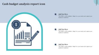 Cash Budget Analysis Report Icon Inspiration PDF