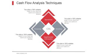 Cash Flow Analysis Techniques Ppt PowerPoint Presentation Infographic Template