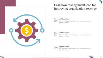Cash Flow Management Icon For Improving Organization Revenue Introduction PDF