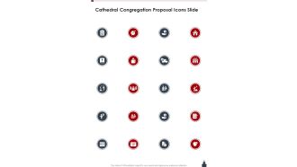 Cathedral Congregation Proposal Icons Slide One Pager Sample Example Document