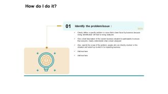 Cause And Effect For Business Problem Solution How Do I Do It Analyses Slides PDF