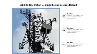 Cell Site Base Station For Digital Communications Network Ppt PowerPoint Presentation File Background PDF