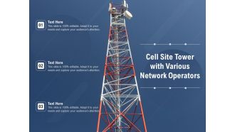 Cell Site Tower With Various Network Operators Ppt PowerPoint Presentation File Examples PDF