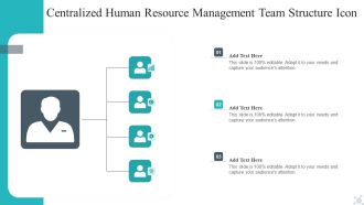 Centralized Human Resource Management Team Structure Icon Designs PDF