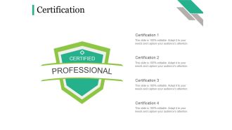 Certification Ppt PowerPoint Presentation Show Graphics Tutorials