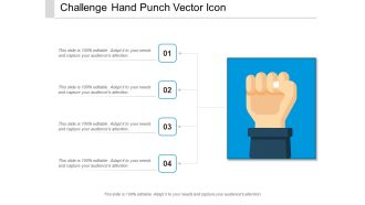Challenge Hand Punch Vector Icon Ppt PowerPoint Presentation Portfolio Elements PDF